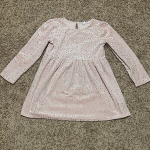 GAP Light Pink Sparkle Kids Dress
